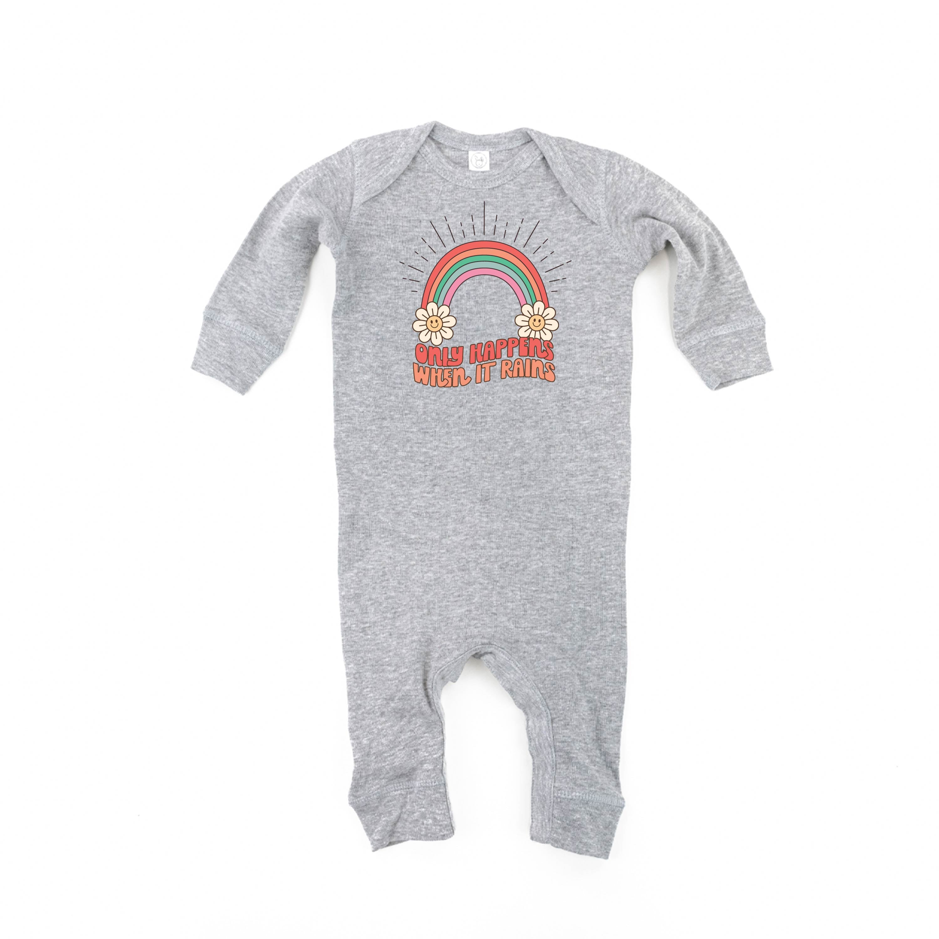 Only Happens When It Rains - One Piece Baby Sleeper Little Mama Shirt Shop