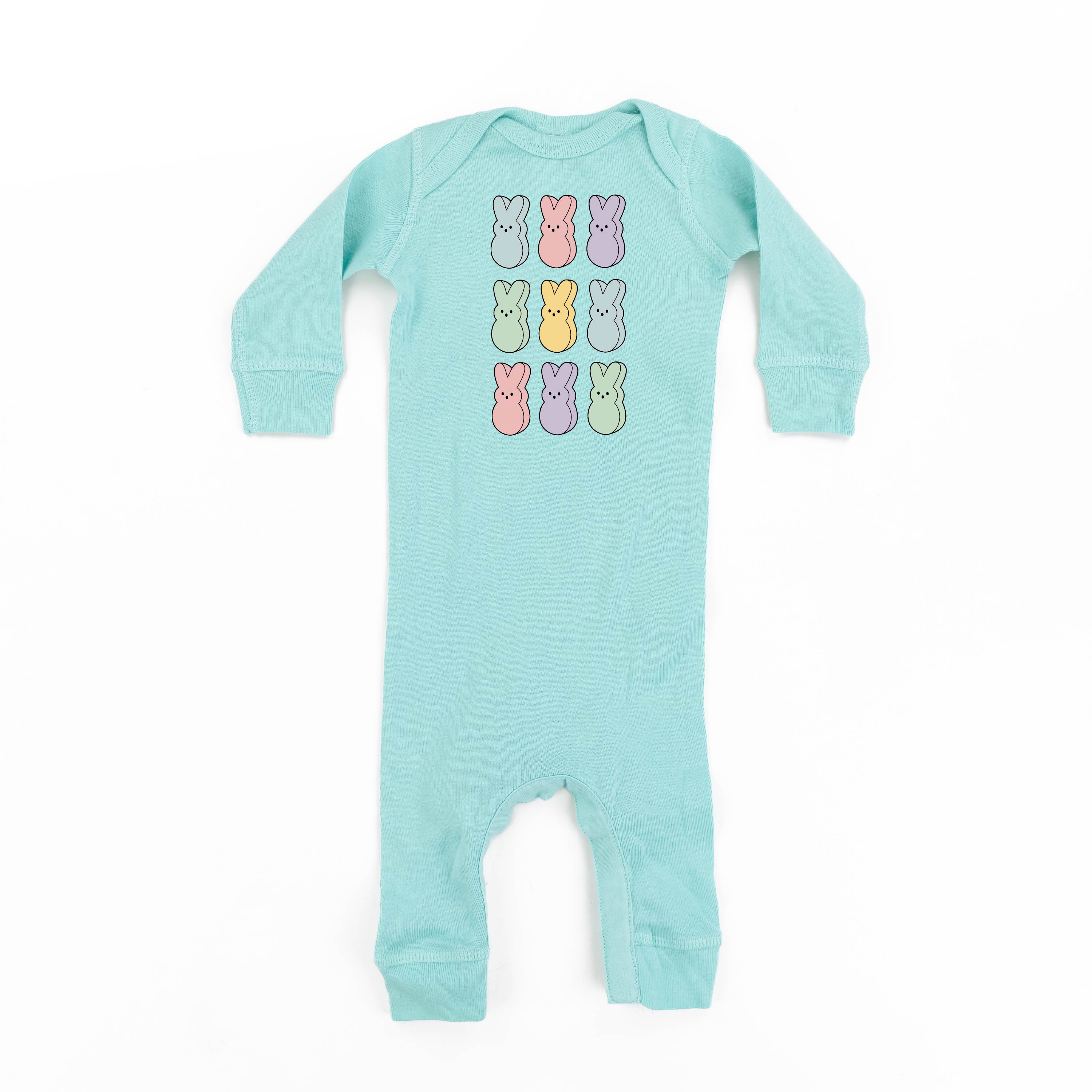 Pastel Peeps - 3x3 - Baby Sleeper Little Mama Shirt Shop