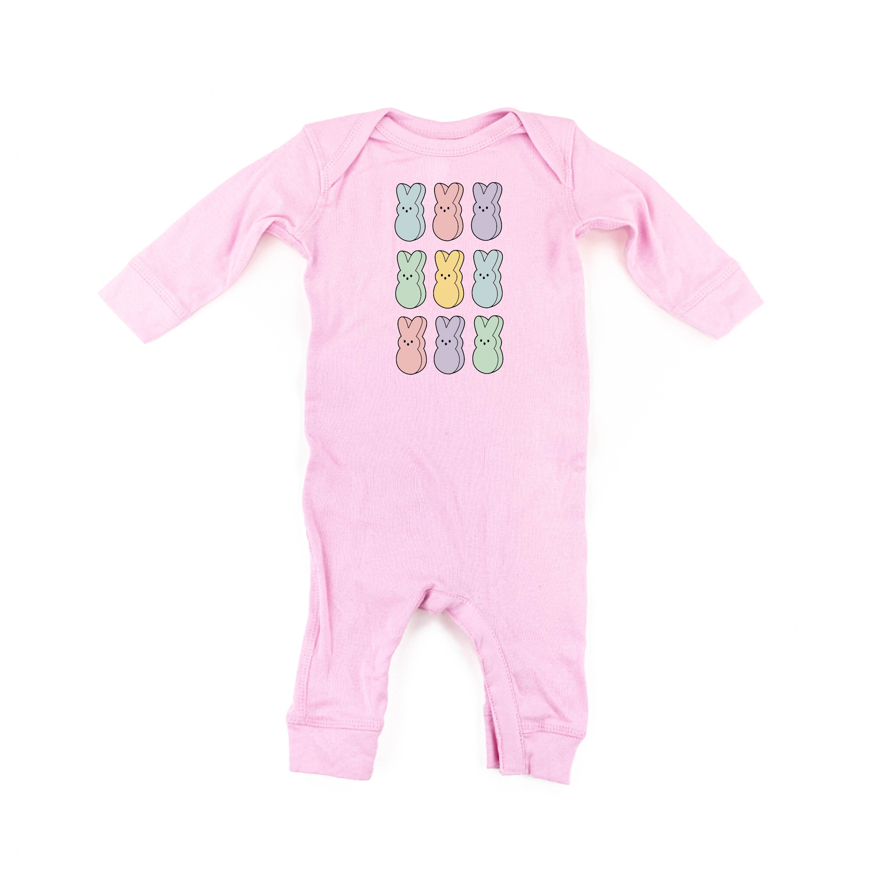 Pastel Peeps - 3x3 - Baby Sleeper Little Mama Shirt Shop