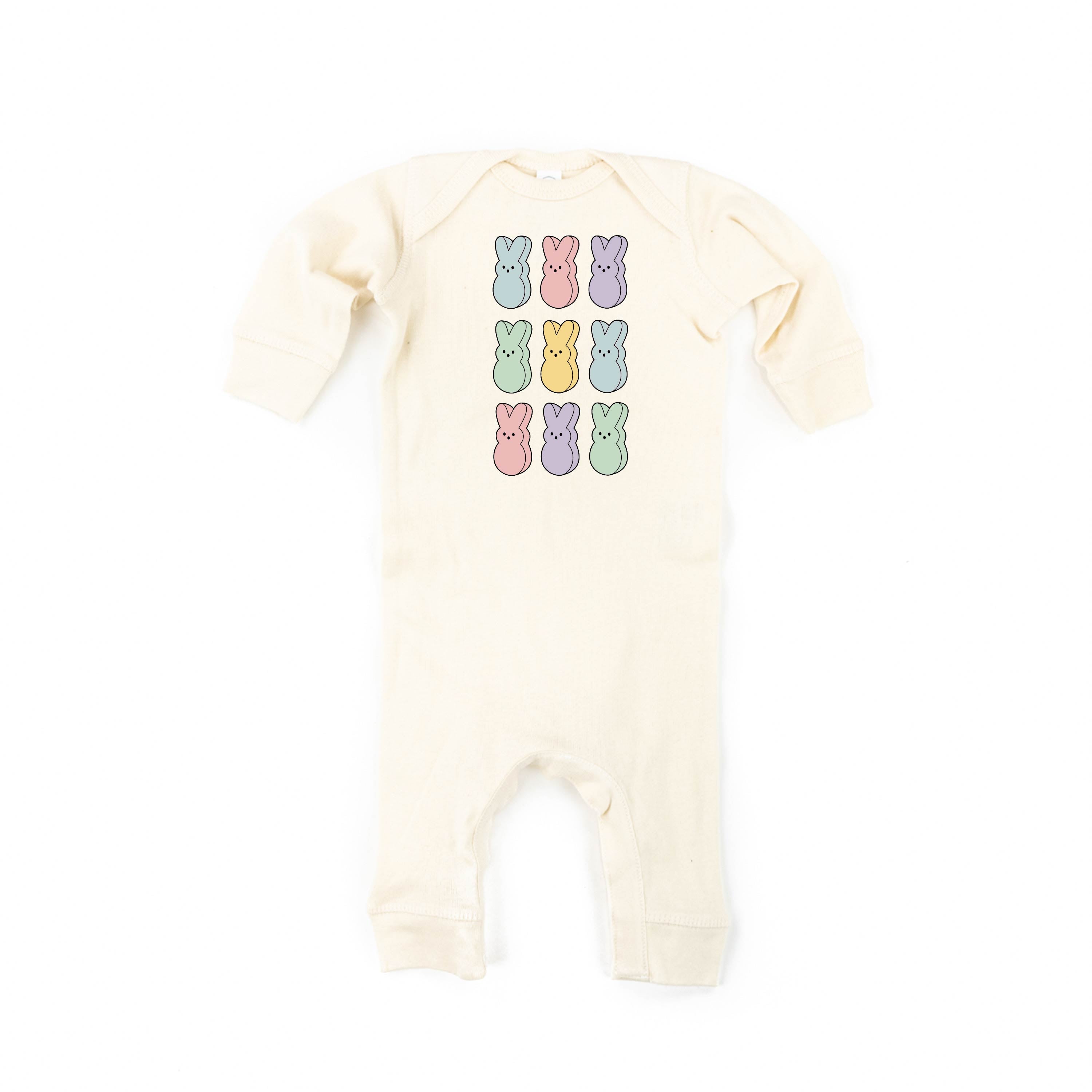 Pastel Peeps - 3x3 - Baby Sleeper Little Mama Shirt Shop