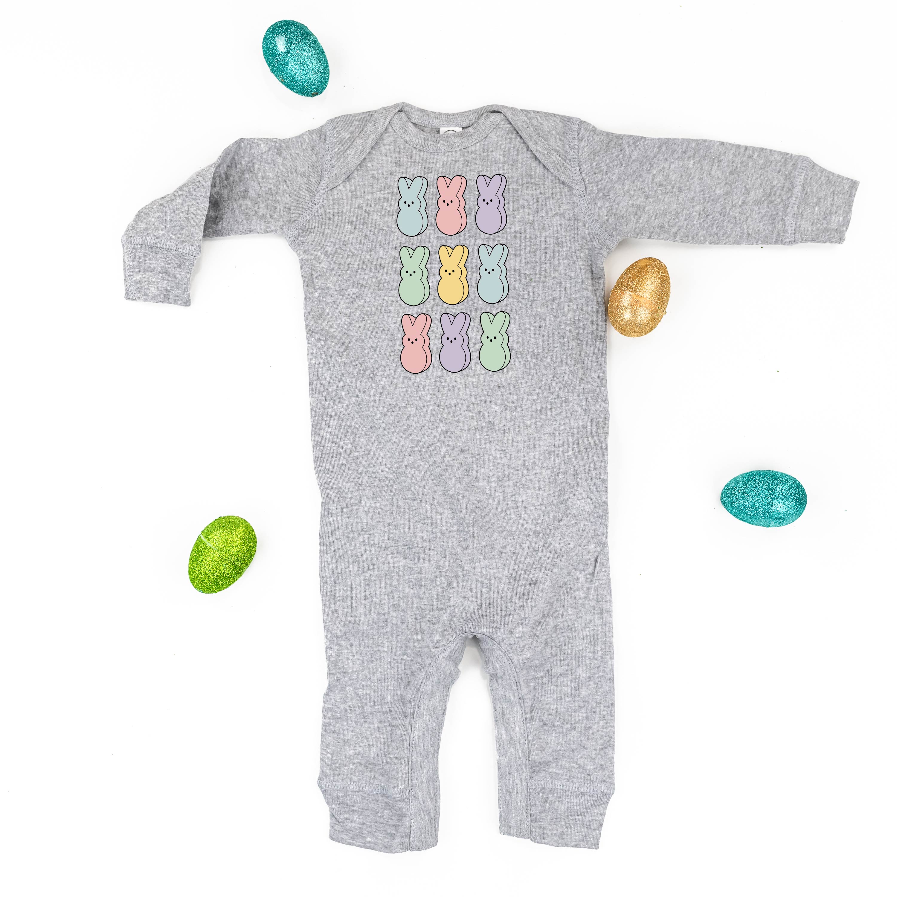Pastel Peeps - 3x3 - Baby Sleeper Little Mama Shirt Shop
