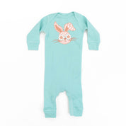 Pink Checkered Bunny - Baby Sleeper Little Mama Shirt Shop