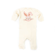 Pink Checkered Bunny - Baby Sleeper Little Mama Shirt Shop