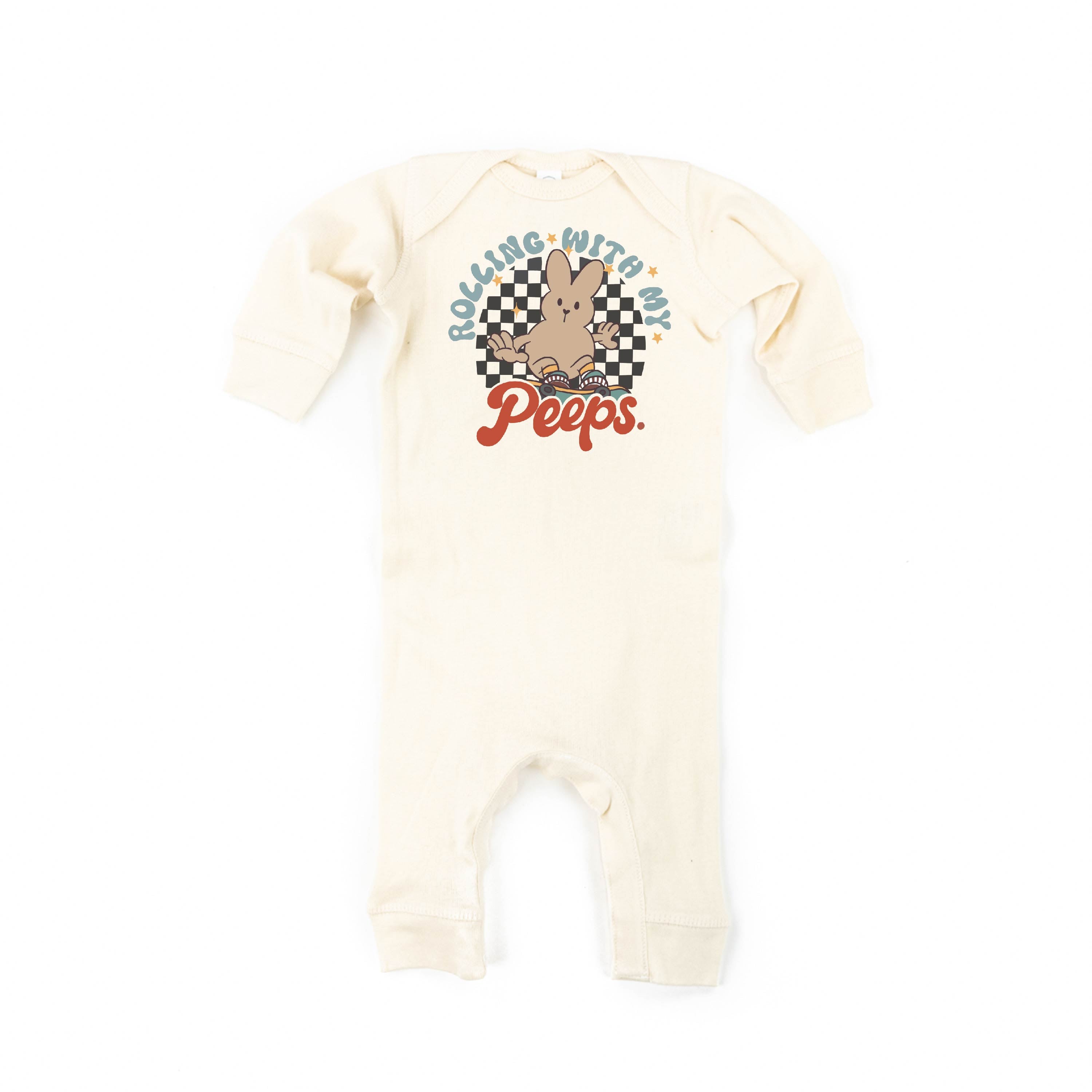 Rolling With My Peeps - Baby Sleeper Little Mama Shirt Shop