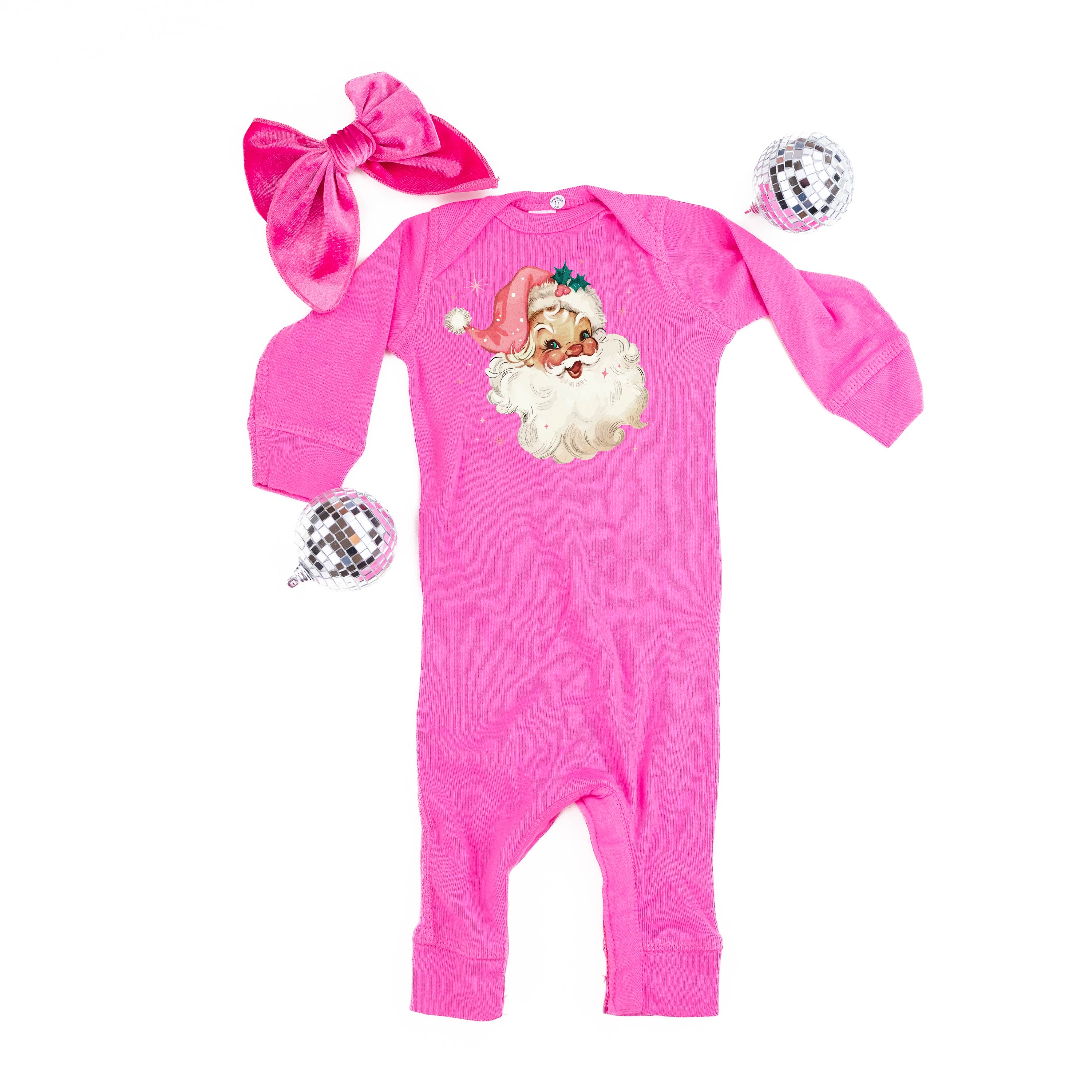 Watercolor Santa - Baby Sleeper Little Mama Shirt Shop