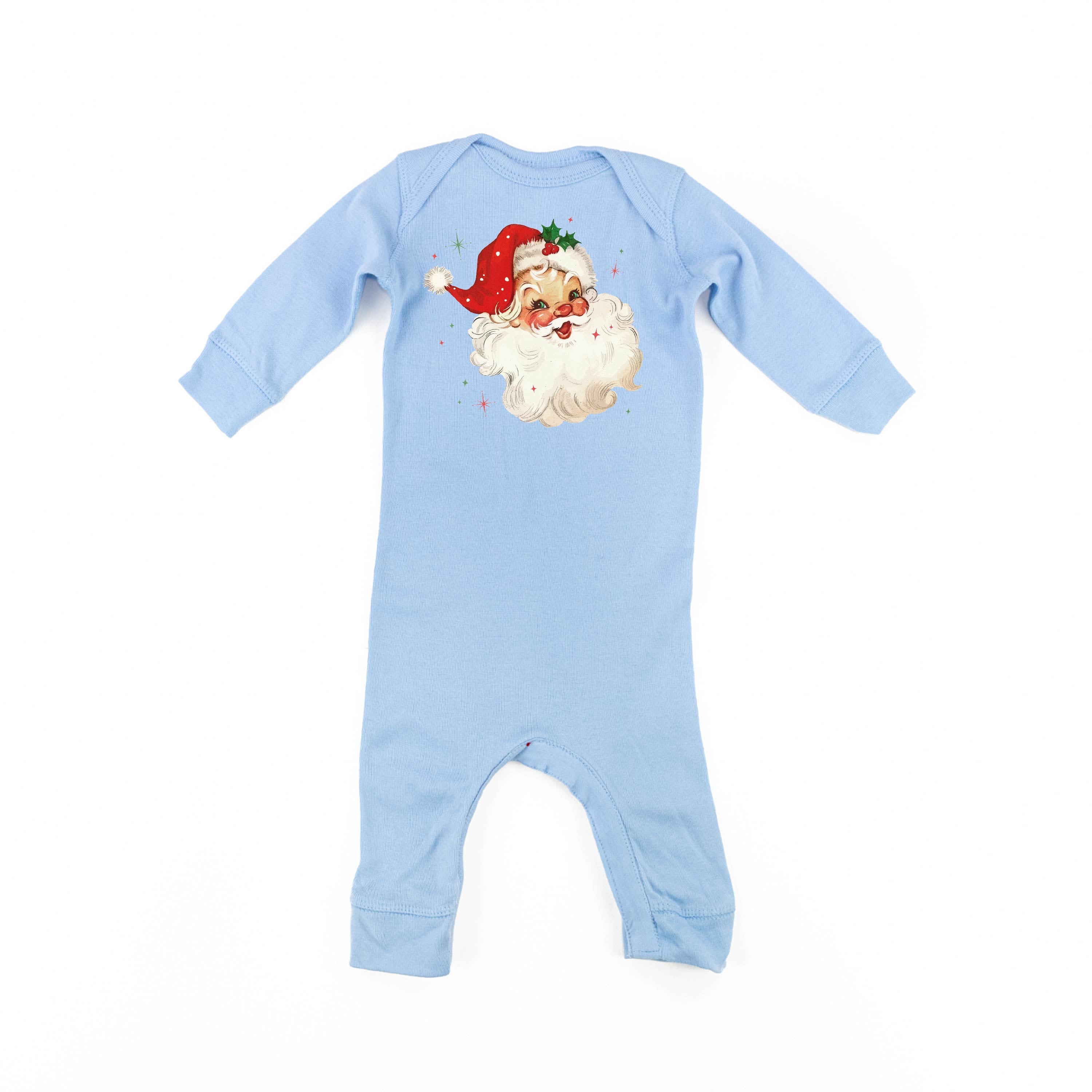 Watercolor Santa - Baby Sleeper Little Mama Shirt Shop