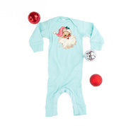 Watercolor Santa - Baby Sleeper Little Mama Shirt Shop