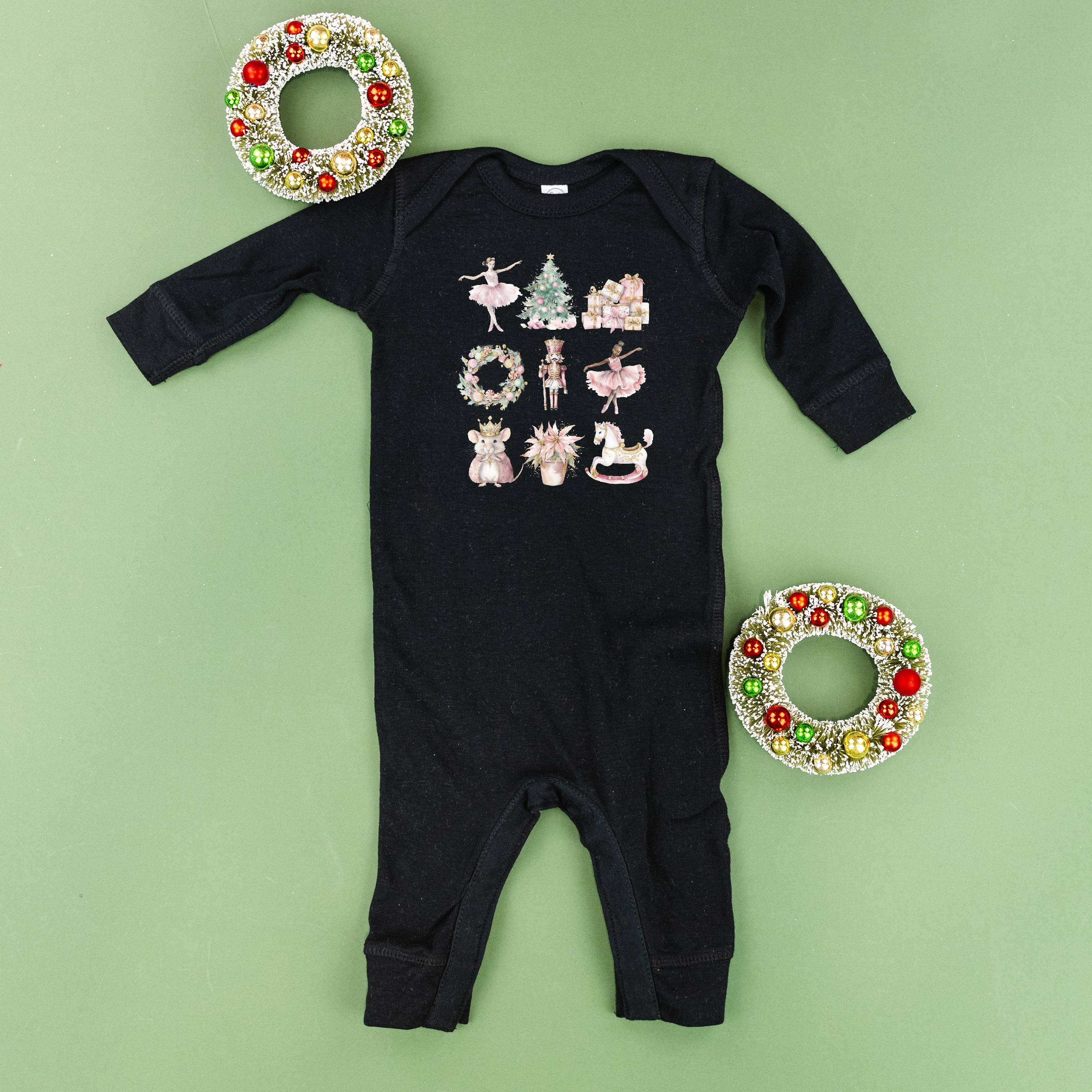 Watercolor Nutcracker - Baby Sleeper Little Mama Shirt Shop