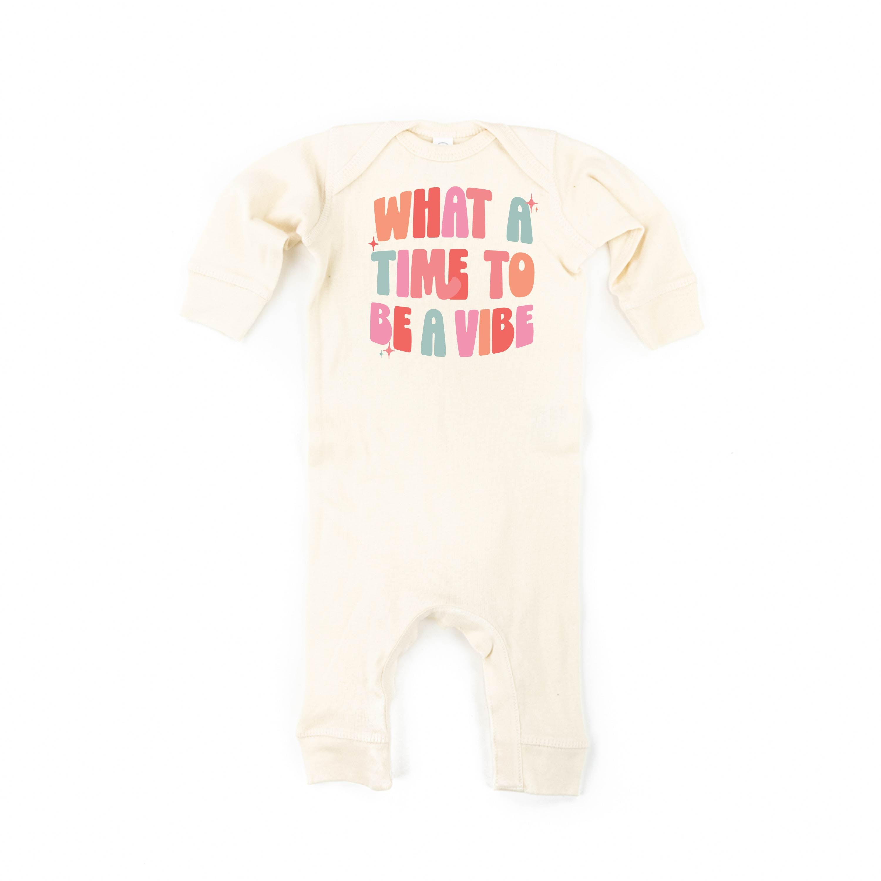 What a Time To Be a Vibe - Baby Sleeper Little Mama Shirt Shop