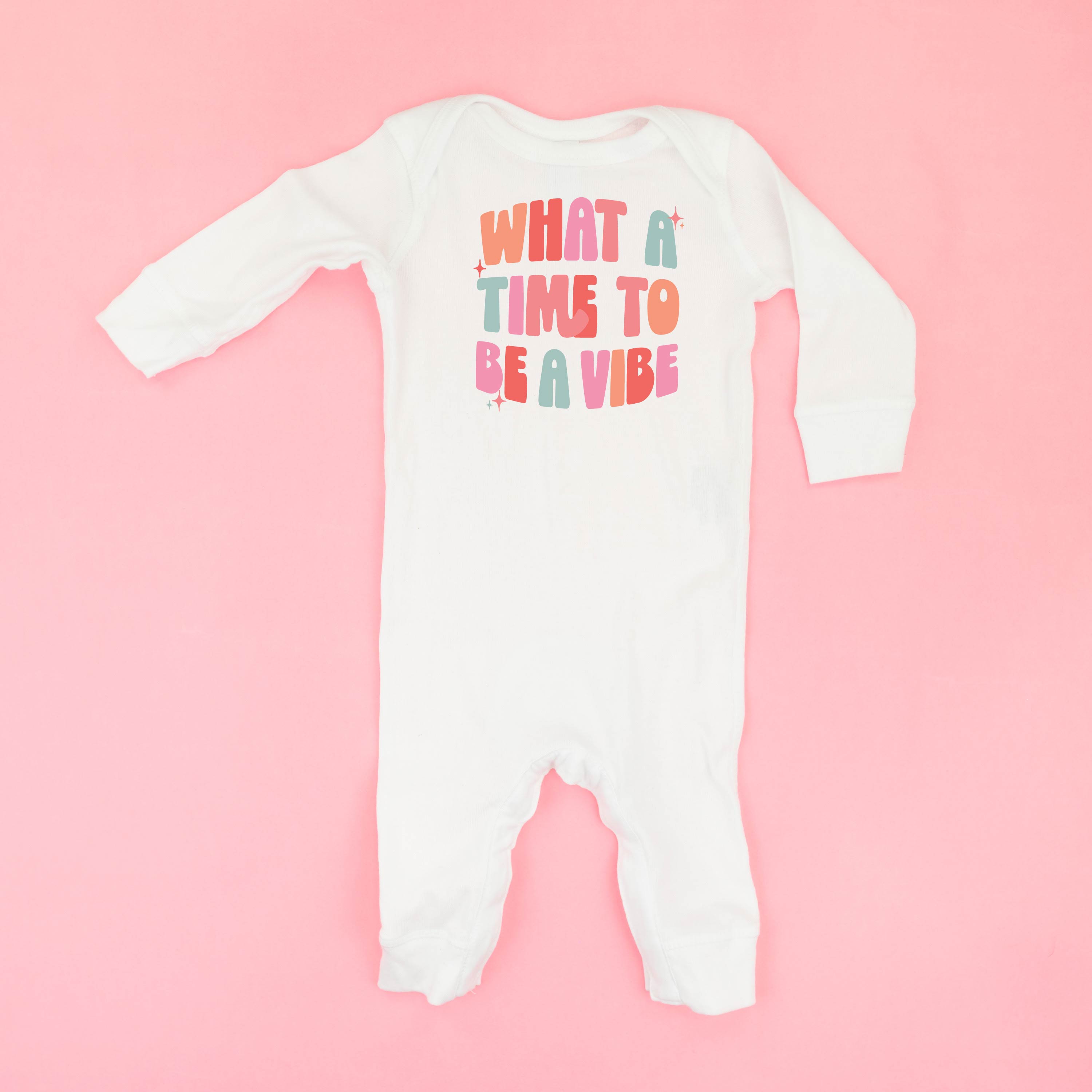 What a Time To Be a Vibe - Baby Sleeper Little Mama Shirt Shop