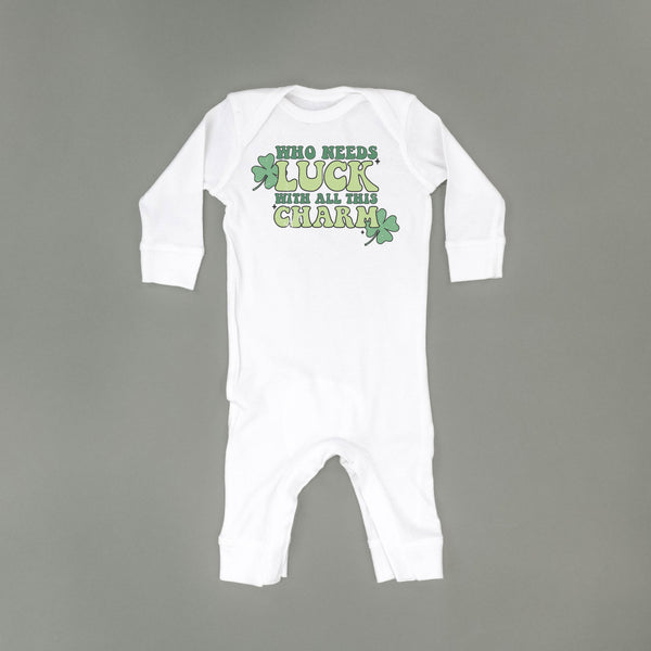 Who Needs Luck With All This Charm - One Piece Baby Sleeper