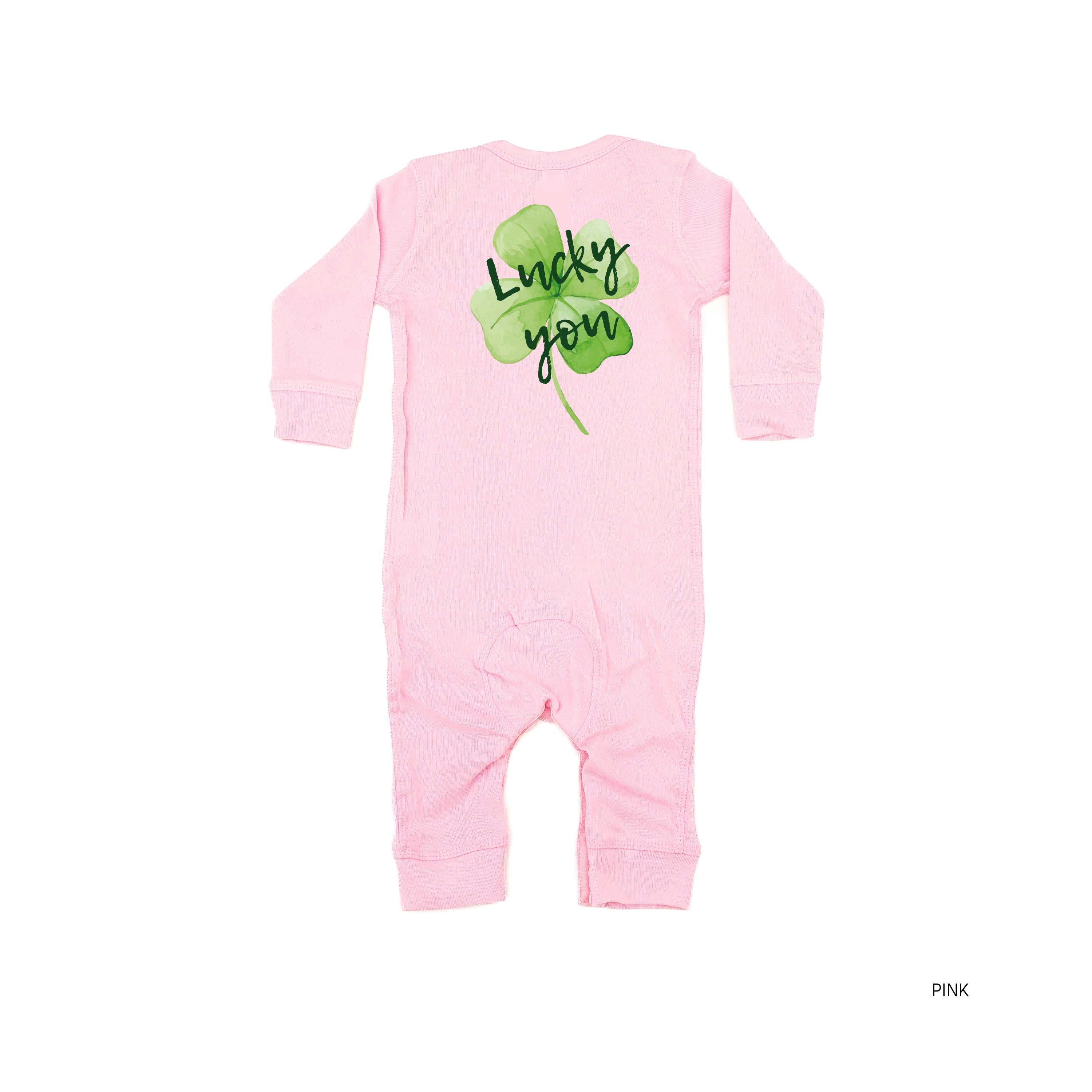 Watercolor Lucky You (pf&b) - Baby Sleeper Little Mama Shirt Shop