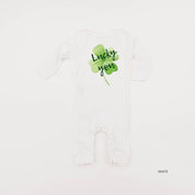 Watercolor Lucky You (pf&b) - Baby Sleeper Little Mama Shirt Shop