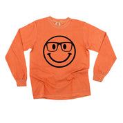 Smarty Pants Smiley - LONG SLEEVE Comfort Colors Tee Little Mama Shirt Shop
