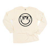 Smarty Pants Smiley - LONG SLEEVE Comfort Colors Tee Little Mama Shirt Shop
