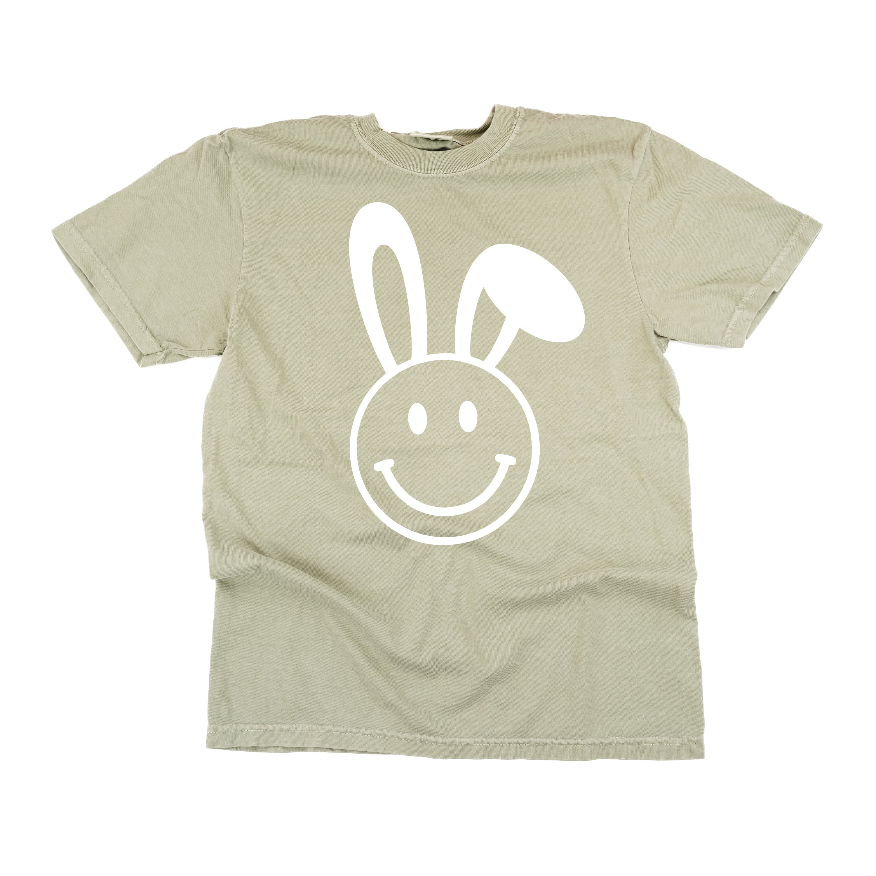 Smiley Face Bunny - Comfort Colors Tee Little Mama Shirt Shop