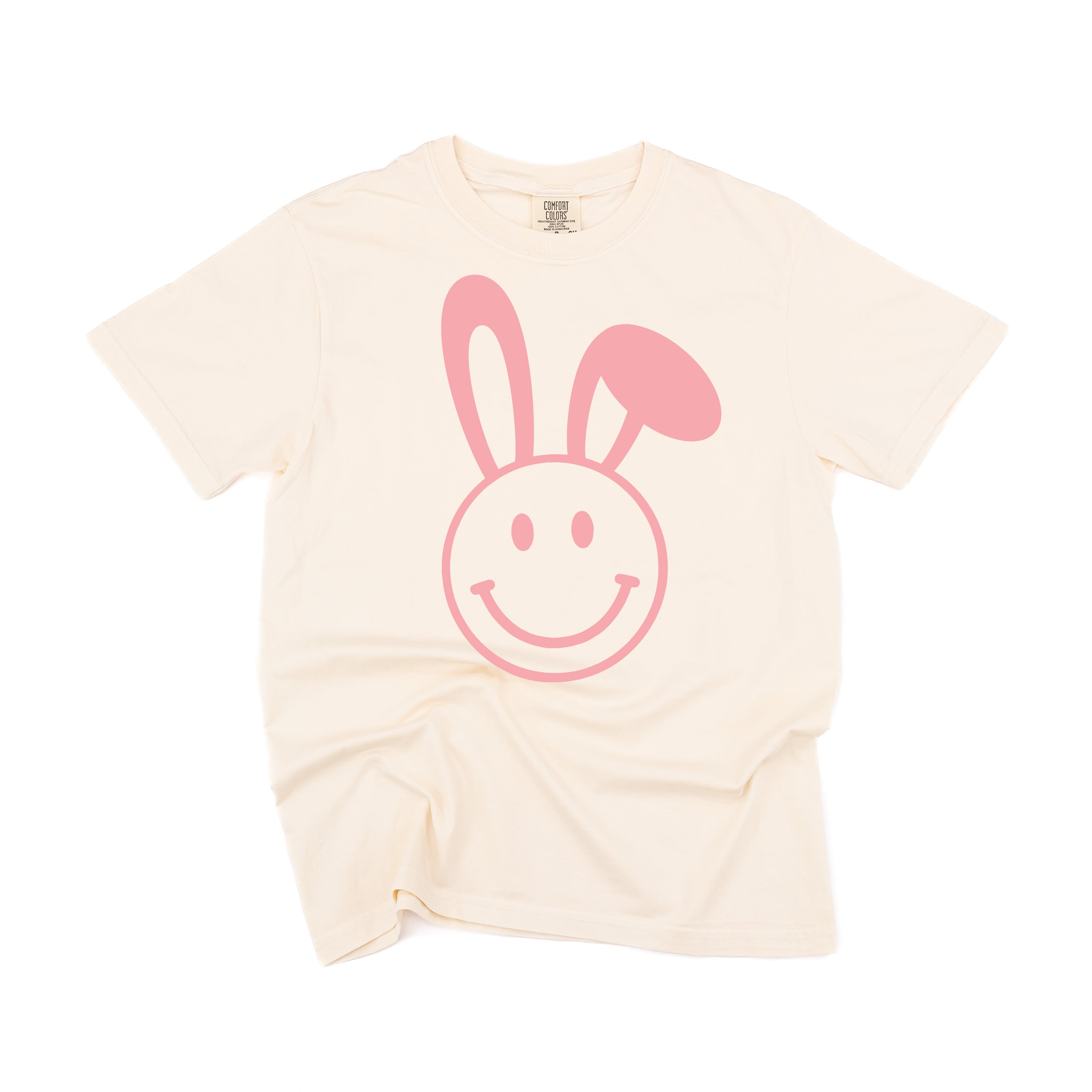 Smiley Face Bunny - Comfort Colors Tee Little Mama Shirt Shop
