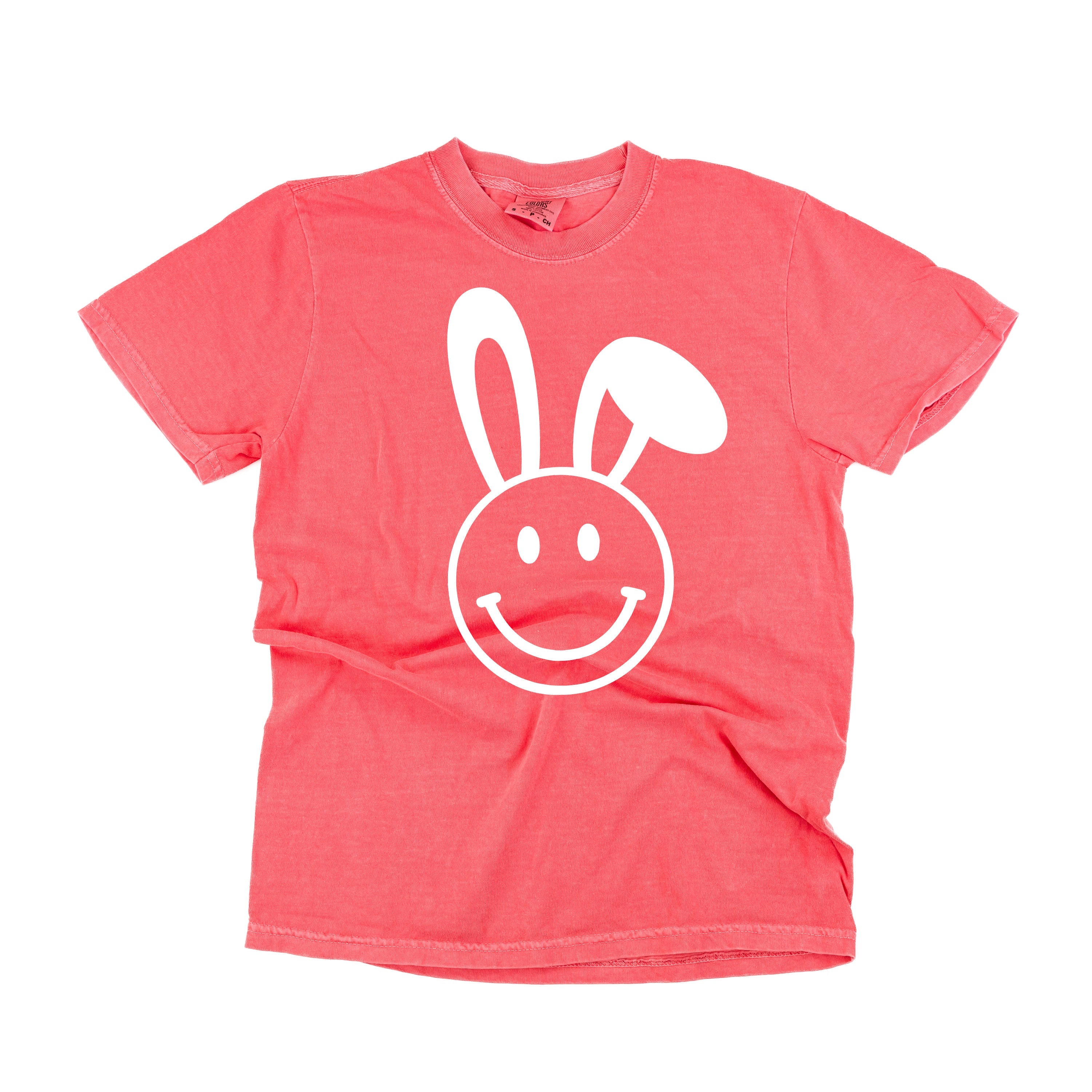 Smiley Face Bunny - Comfort Colors Tee Little Mama Shirt Shop