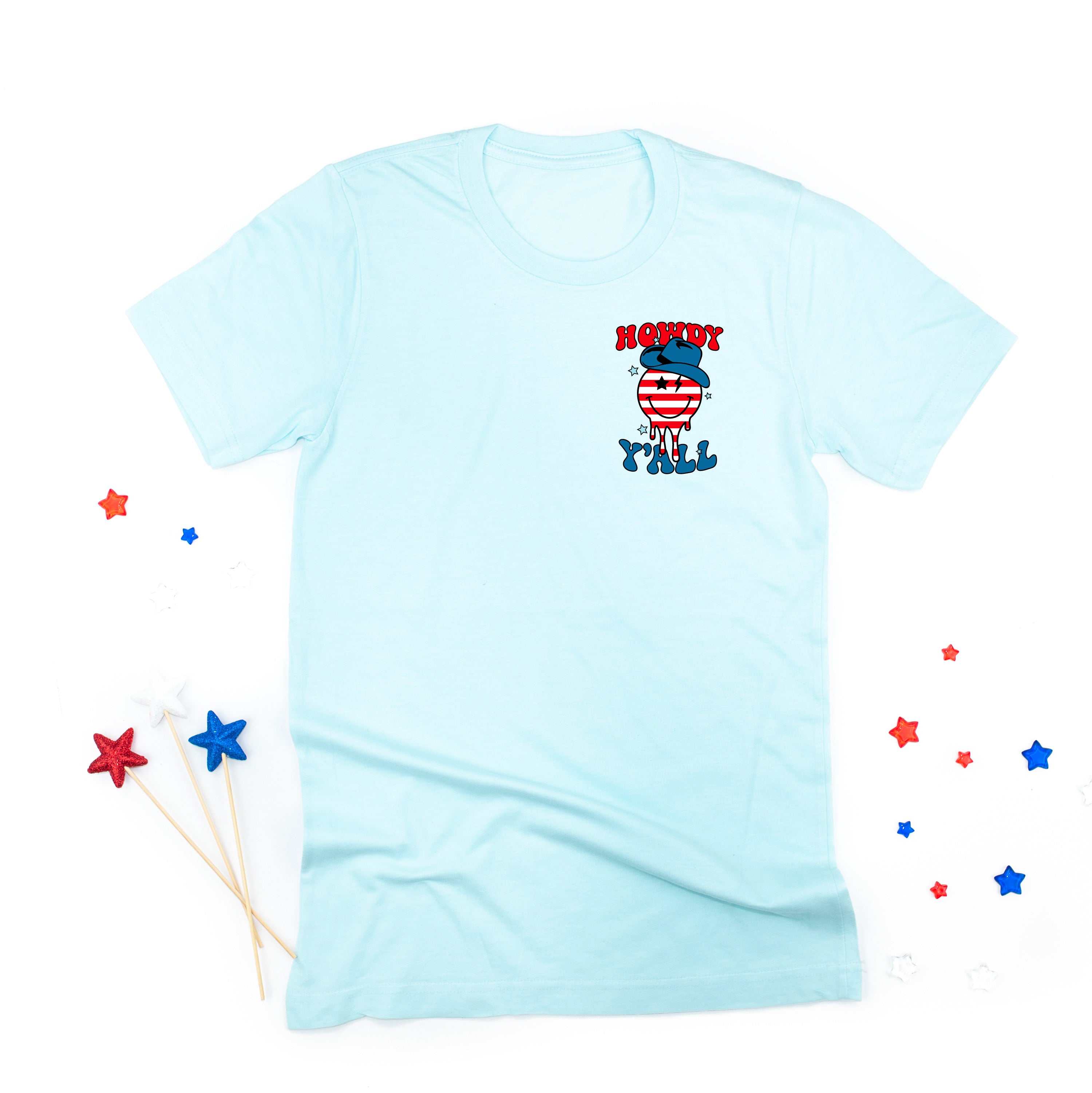 Howdy Y'all - Cowboy Smiley - Unisex Tee Little Mama Shirt Shop