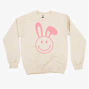 Smiley Face Bunny - BASIC Fleece Little Mama Shirt Shop LLC