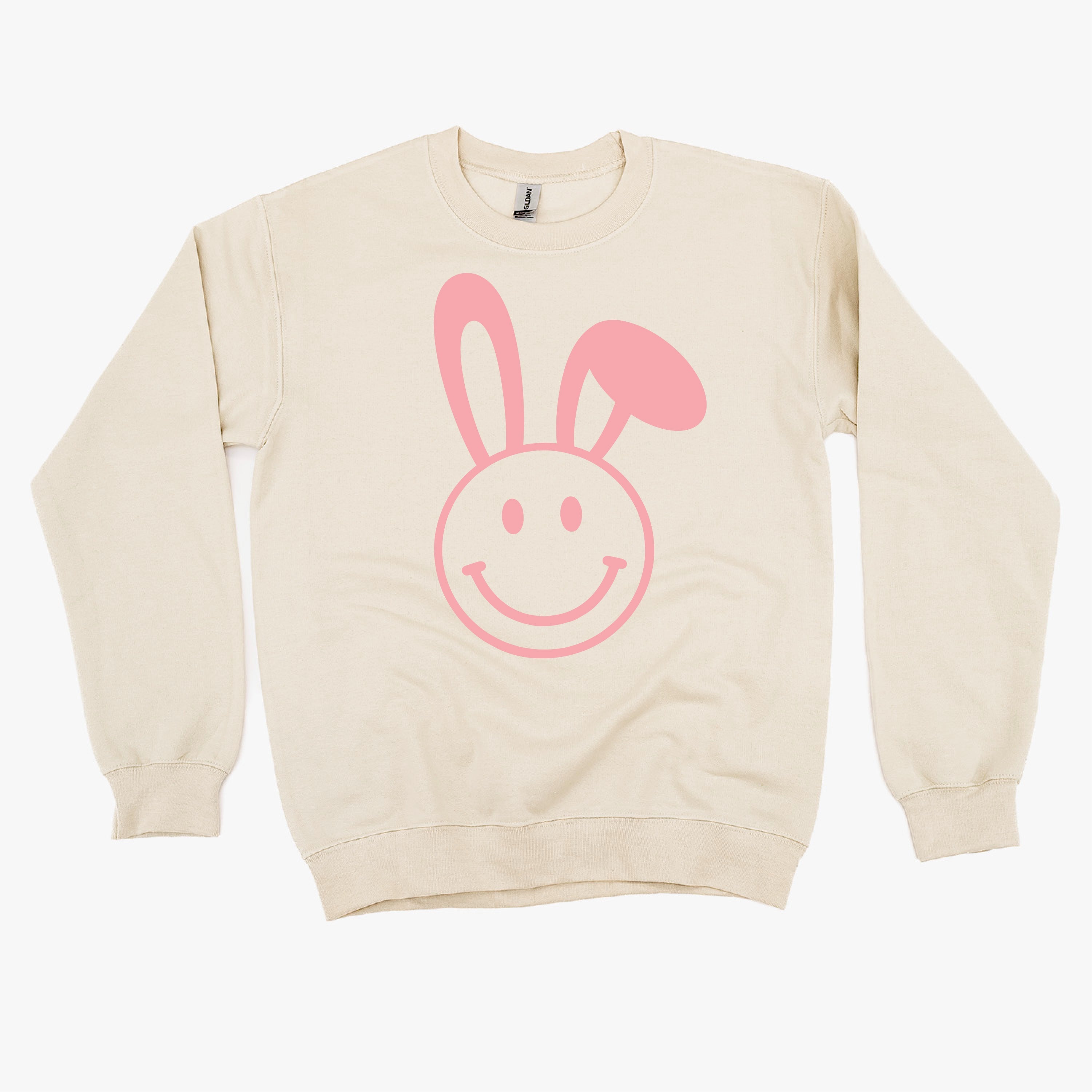 Smiley Face Bunny - BASIC Fleece Little Mama Shirt Shop LLC