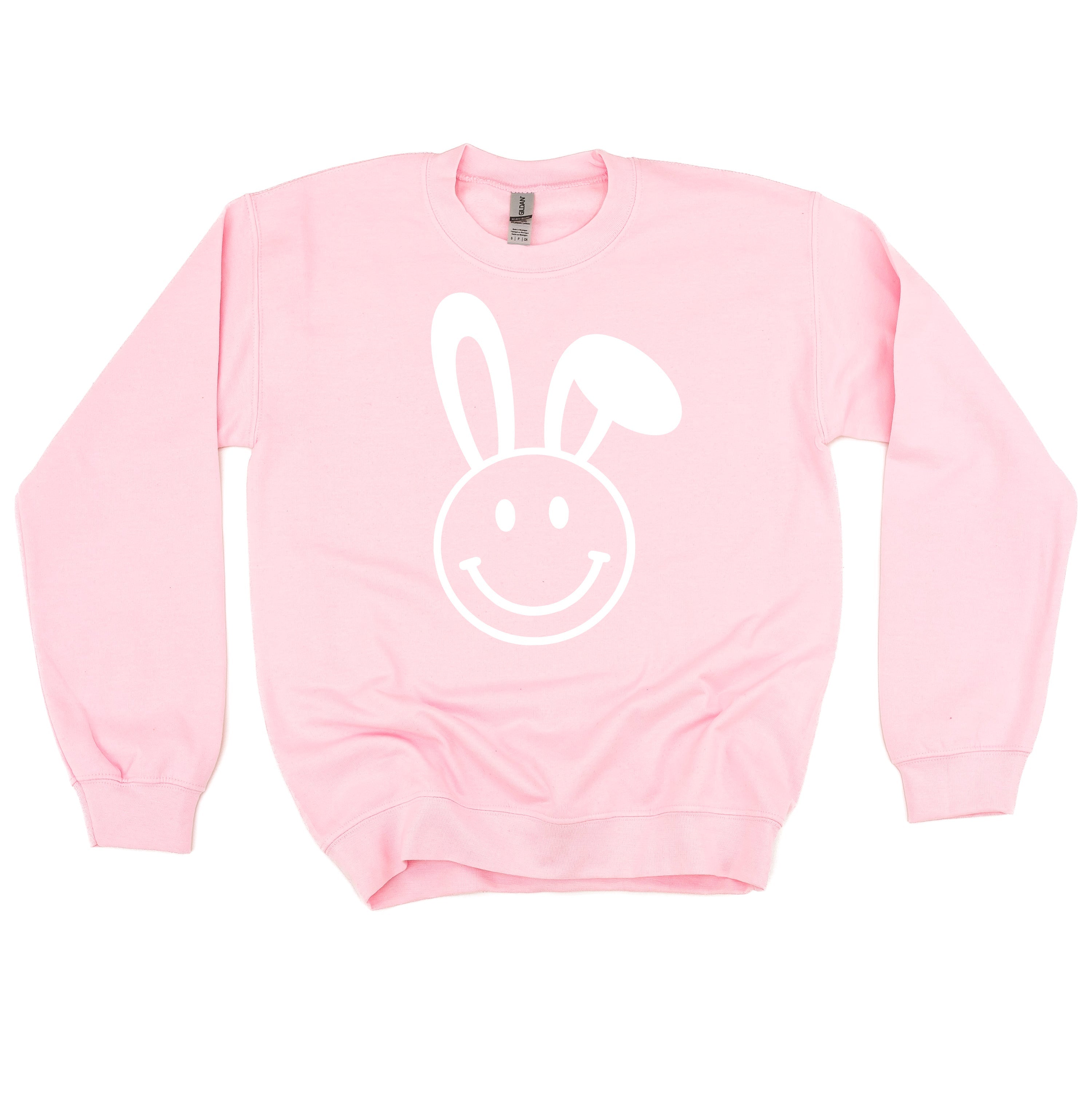 Smiley Face Bunny - BASIC Fleece Little Mama Shirt Shop LLC