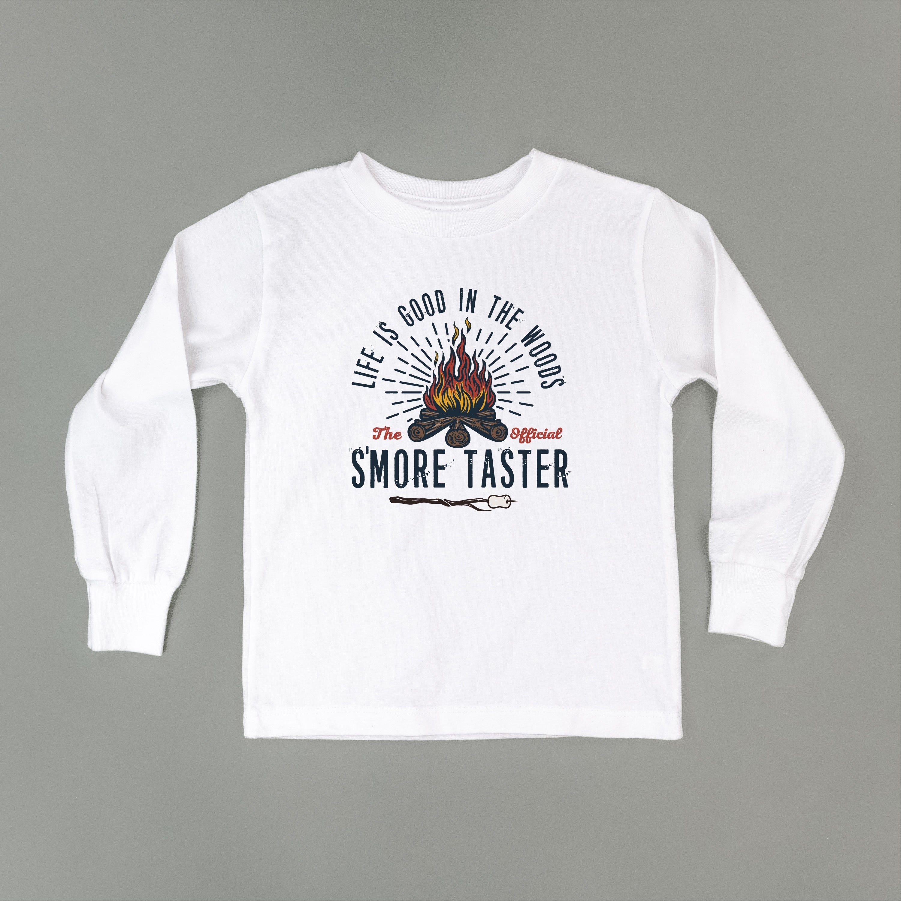 S'Mores Taster - Child LONG SLEEVE Tee Little Mama Shirt Shop