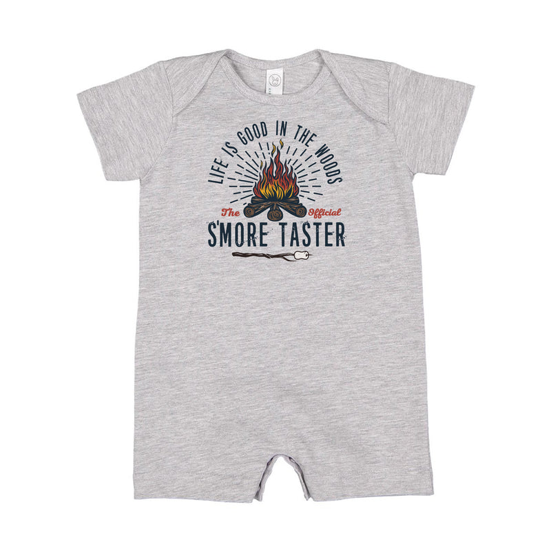 S'Mores Taster - Short Sleeve / Shorts - One Piece Baby Romper