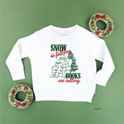 Snow Is Falling Books Are Calling - Child Sweater Little Mama Shirt Shop