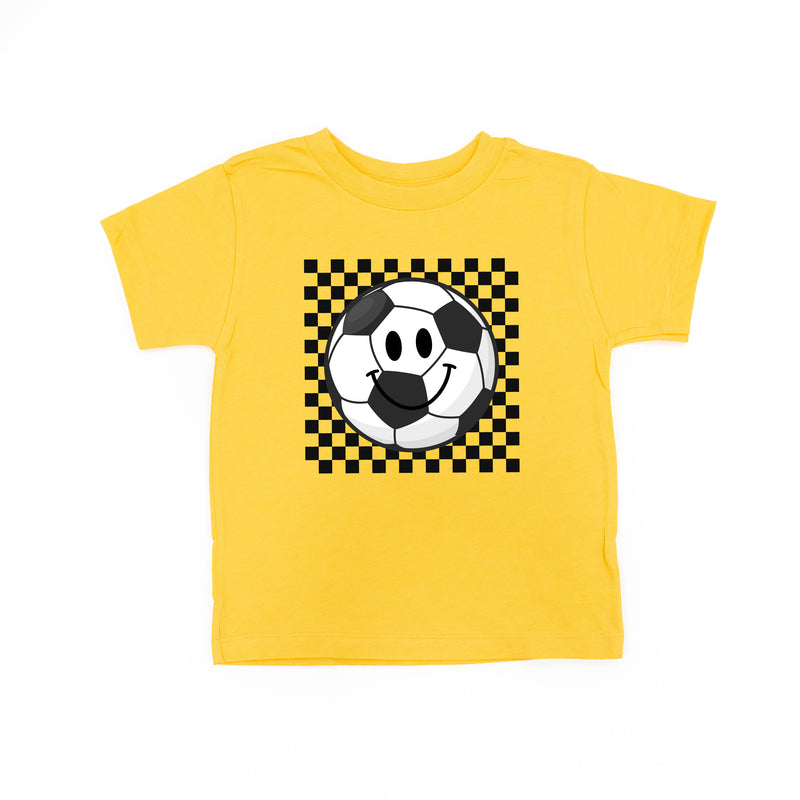 Checkers Smiley - Soccer Ball - Short Sleeve Child Shirt