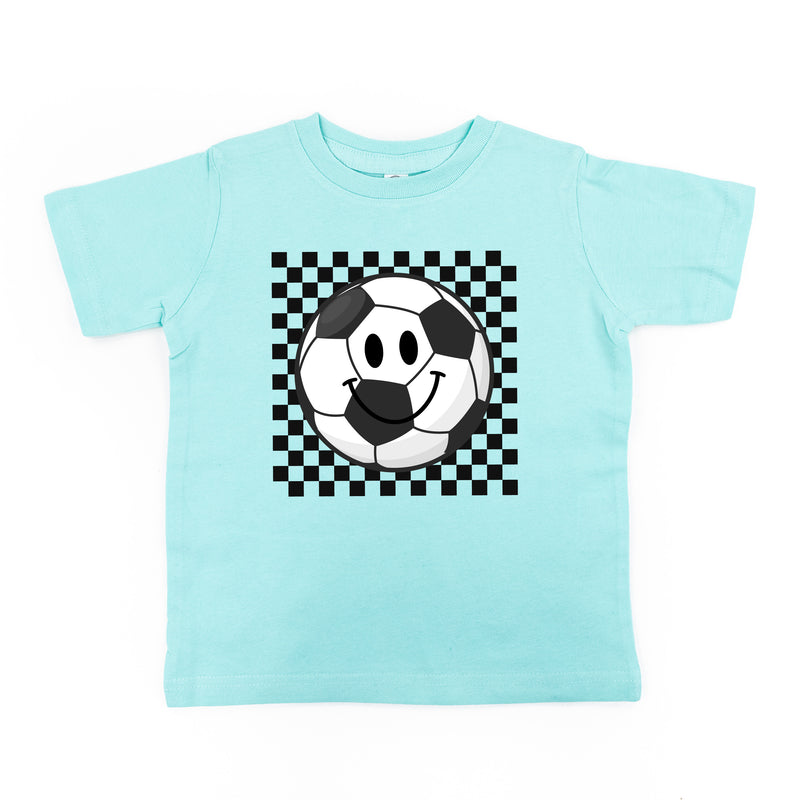 Checkers Smiley - Soccer Ball - Short Sleeve Child Shirt