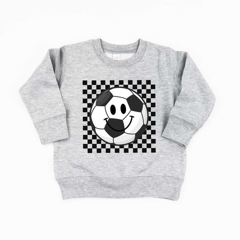 Checkers Smiley - Soccer Ball - Child Sweater
