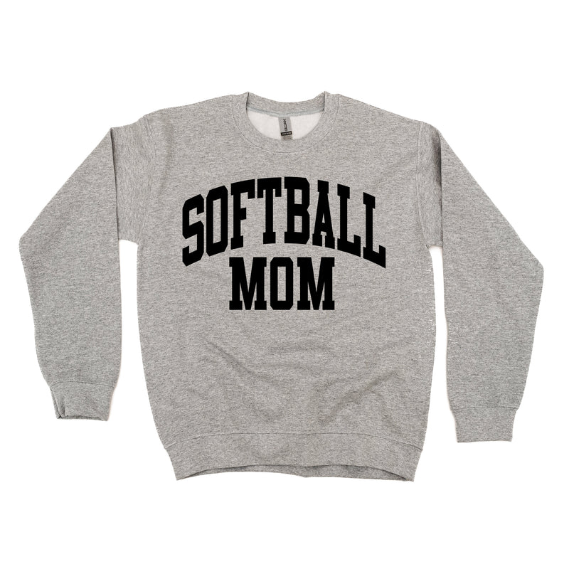 Varsity Style - SOFTBALL MOM - BASIC FLEECE CREWNECK