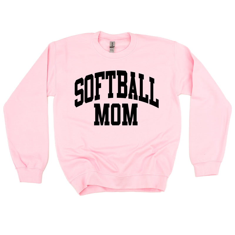 Varsity Style - SOFTBALL MOM - BASIC FLEECE CREWNECK