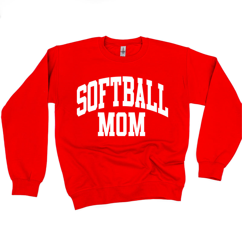 Varsity Style - SOFTBALL MOM - BASIC FLEECE CREWNECK