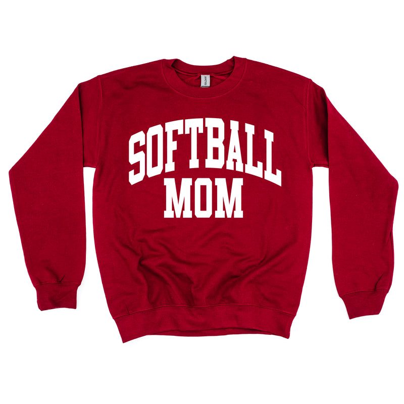 Varsity Style - SOFTBALL MOM - BASIC FLEECE CREWNECK