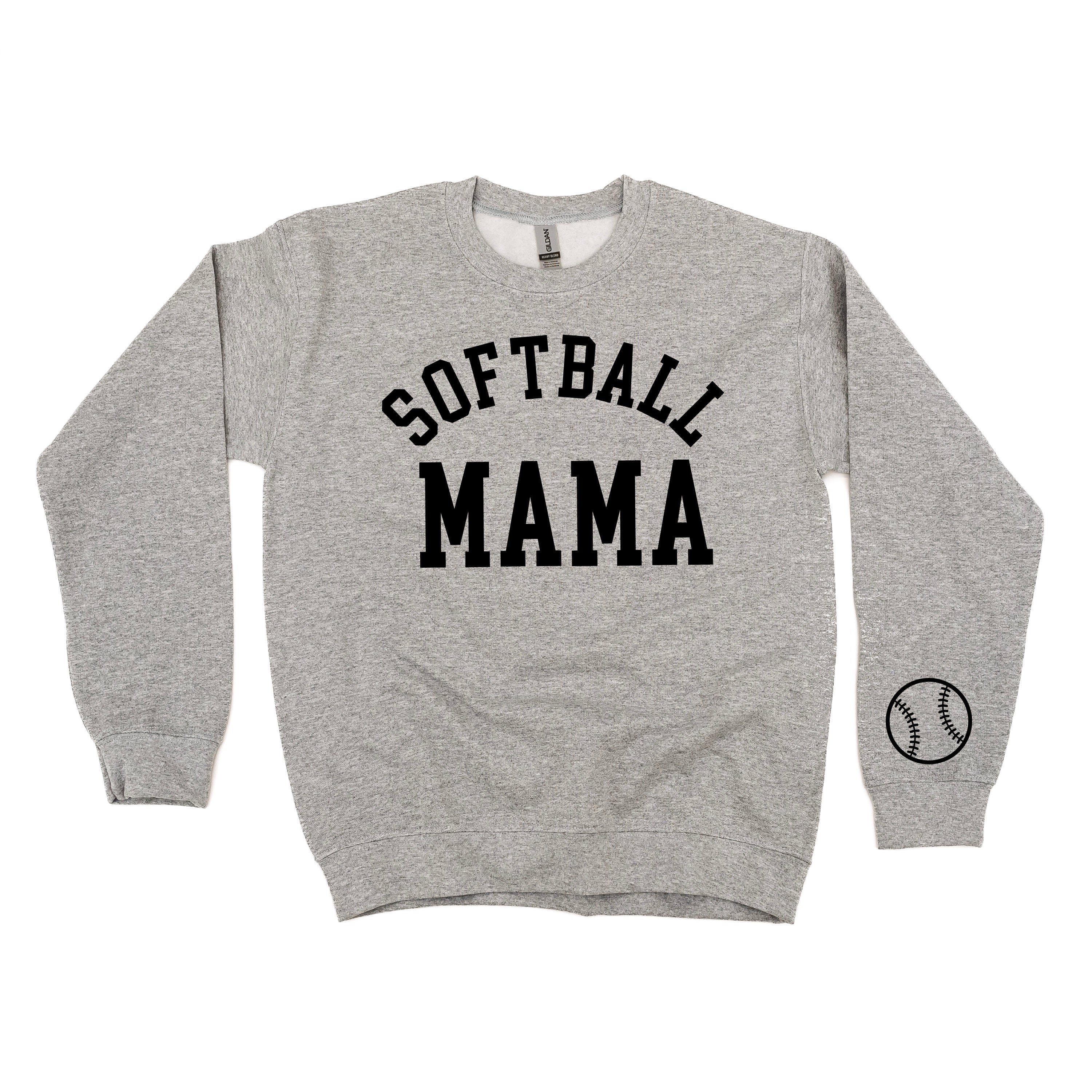 Softball Mama (wd) - BASIC Fleece Little Mama Shirt Shop LLC