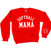 Softball Mama (wd) - BASIC Fleece Little Mama Shirt Shop LLC
