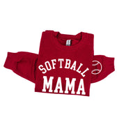 Softball Mama (wd) - BASIC Fleece Little Mama Shirt Shop LLC