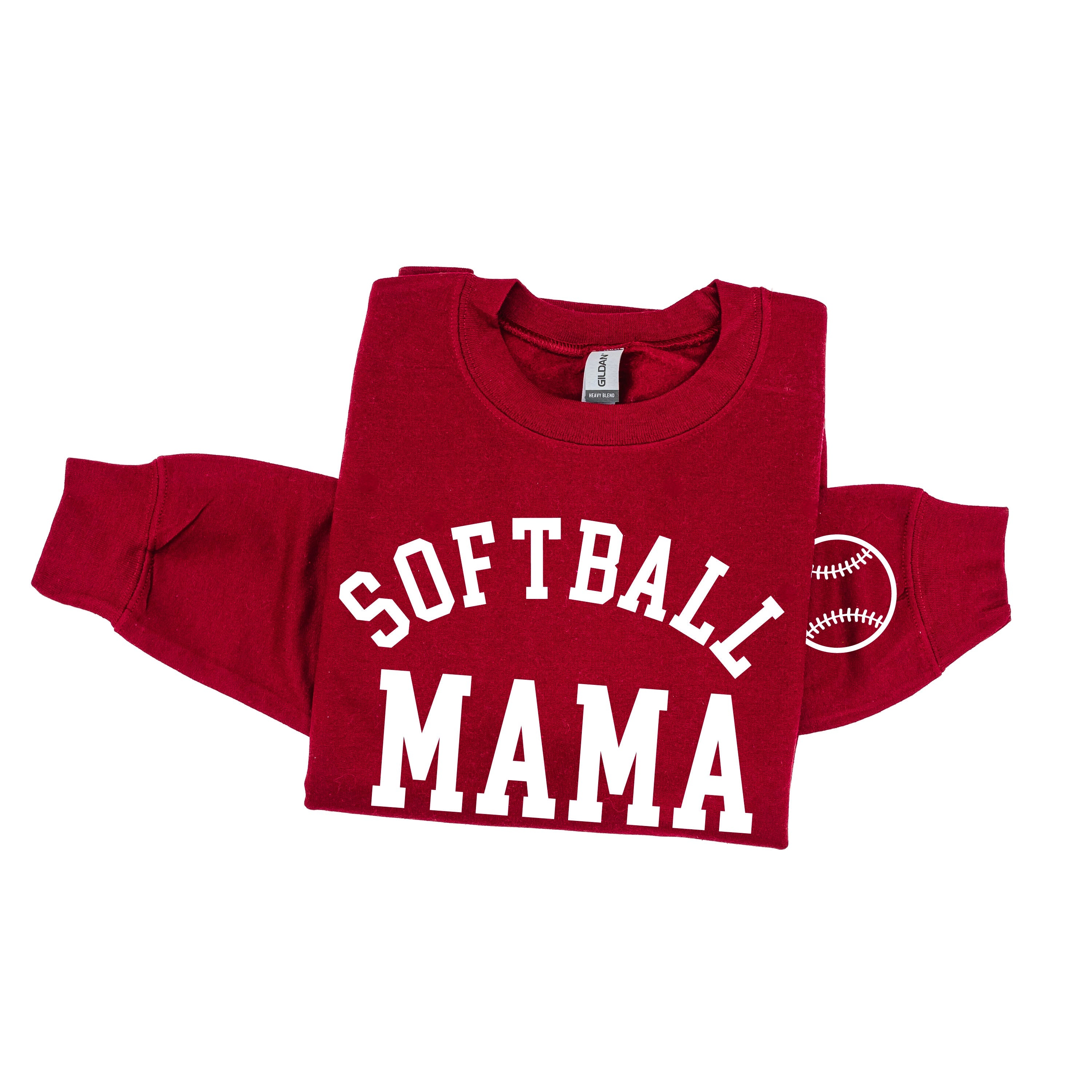 Softball Mama (wd) - BASIC Fleece Little Mama Shirt Shop LLC
