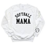 Softball Mama (wd) - BASIC Fleece Little Mama Shirt Shop LLC