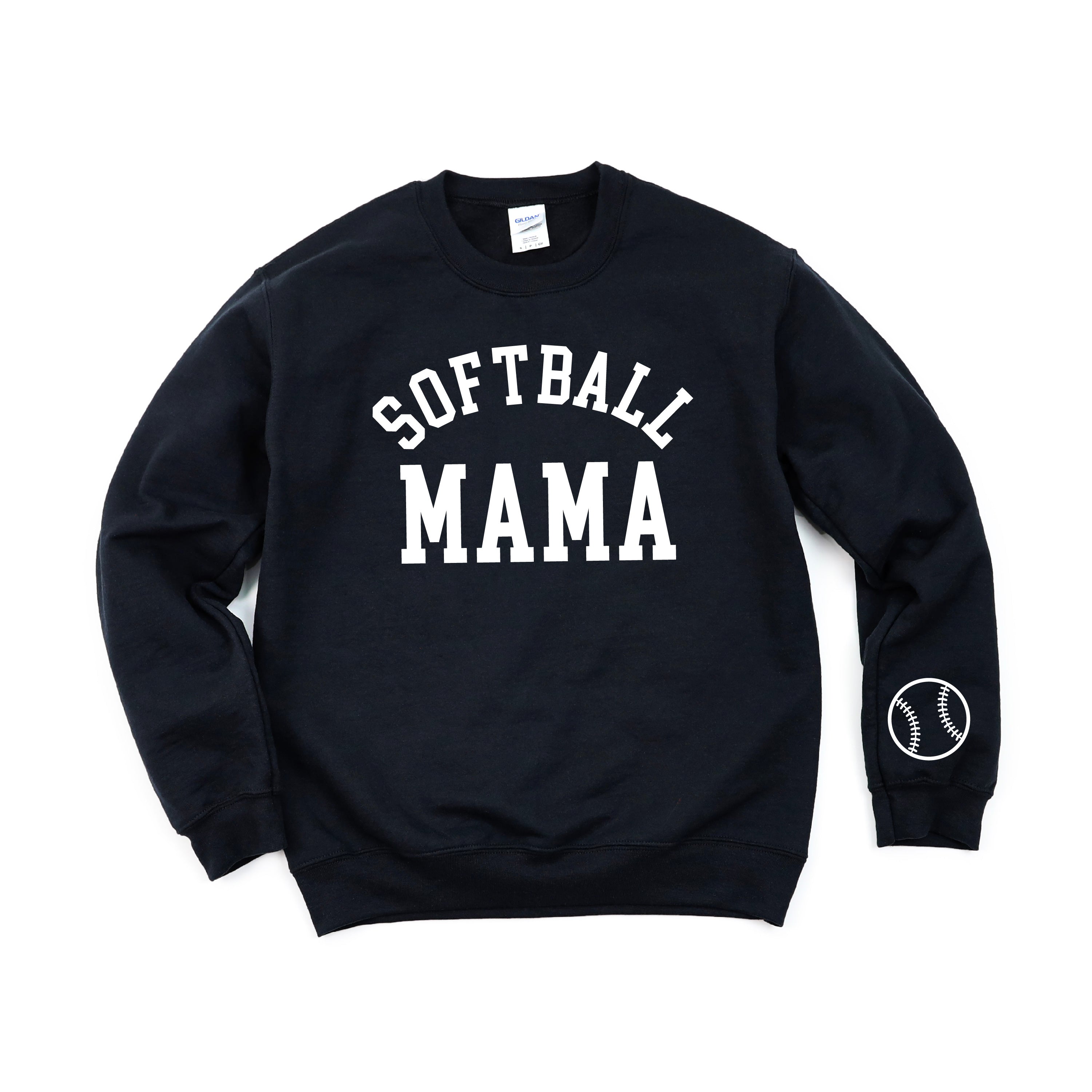Softball Mama (wd) - BASIC Fleece Little Mama Shirt Shop LLC