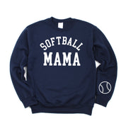 Softball Mama (wd) - BASIC Fleece Little Mama Shirt Shop LLC