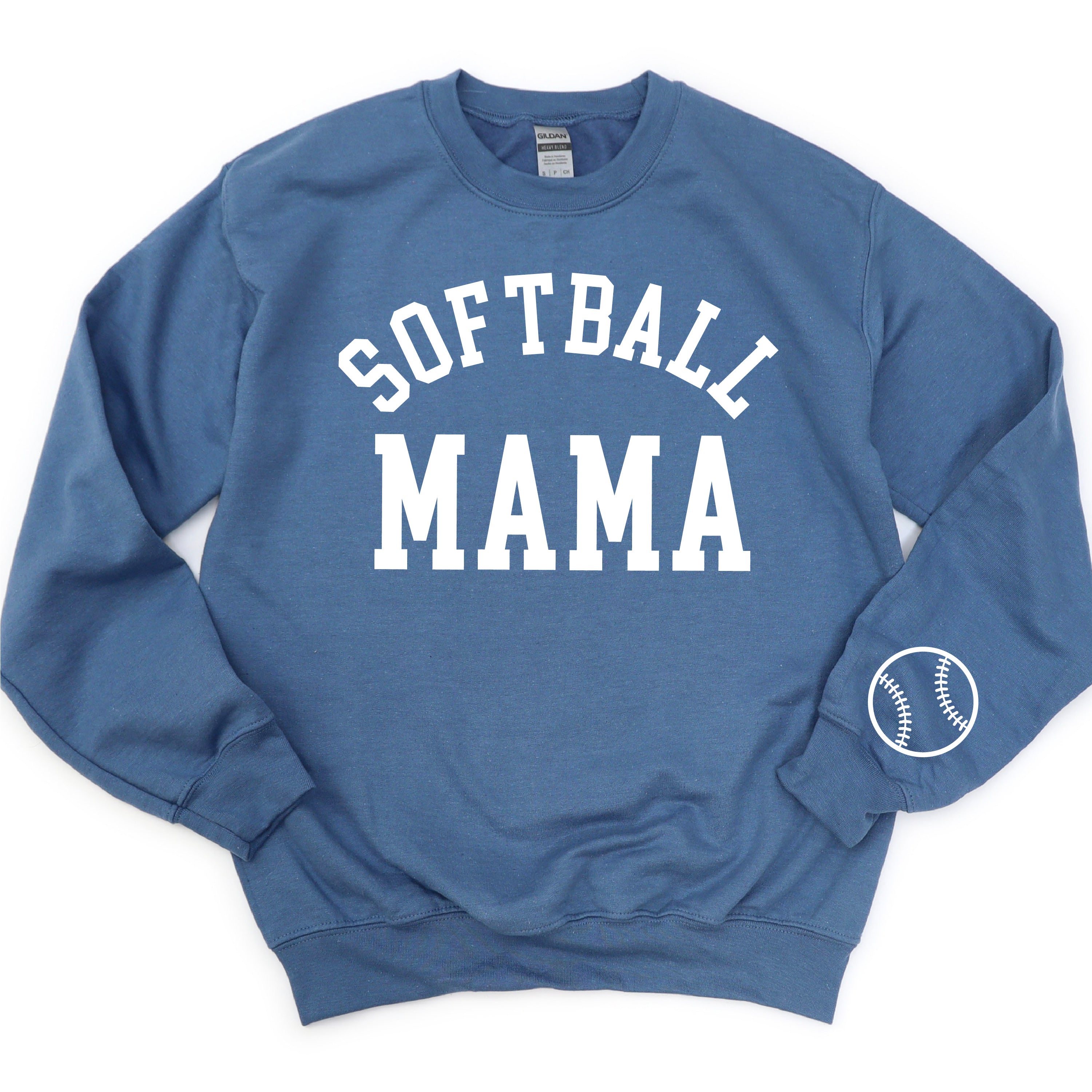 Softball Mama (wd) - BASIC Fleece Little Mama Shirt Shop LLC