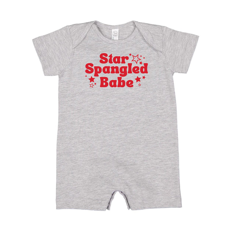 STAR SPANGLED BABE - Short Sleeve / Shorts - One Piece Baby Romper