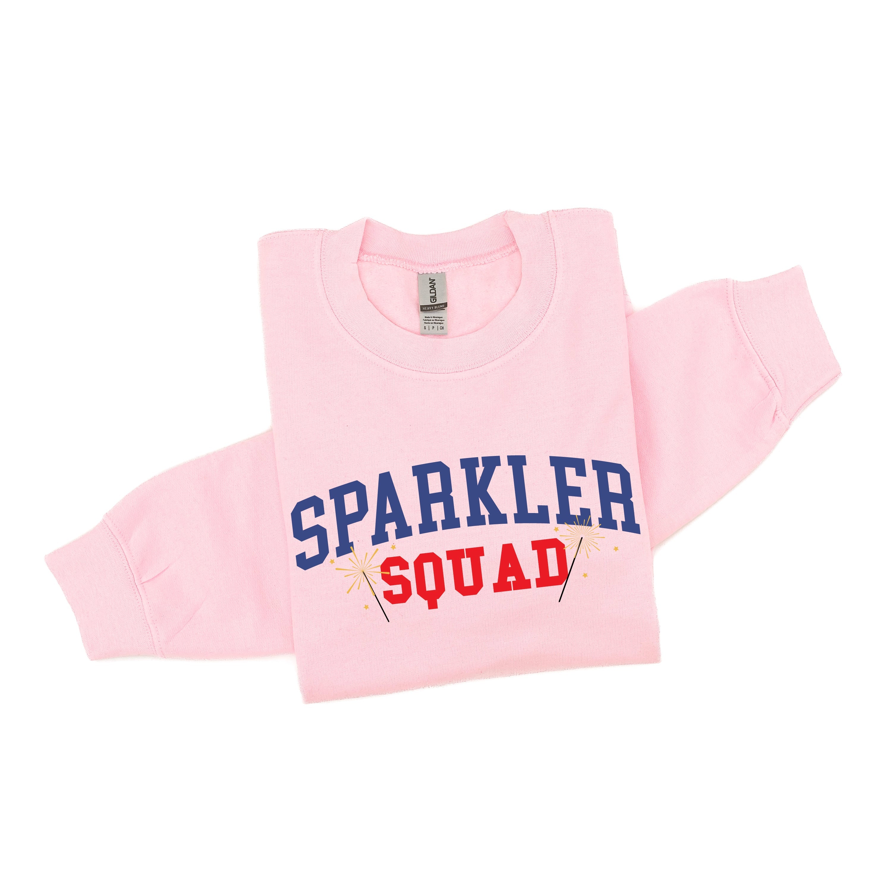 Sparkler Squad - BASIC FLEECE CREWNECK Little Mama Shirt Shop LLC