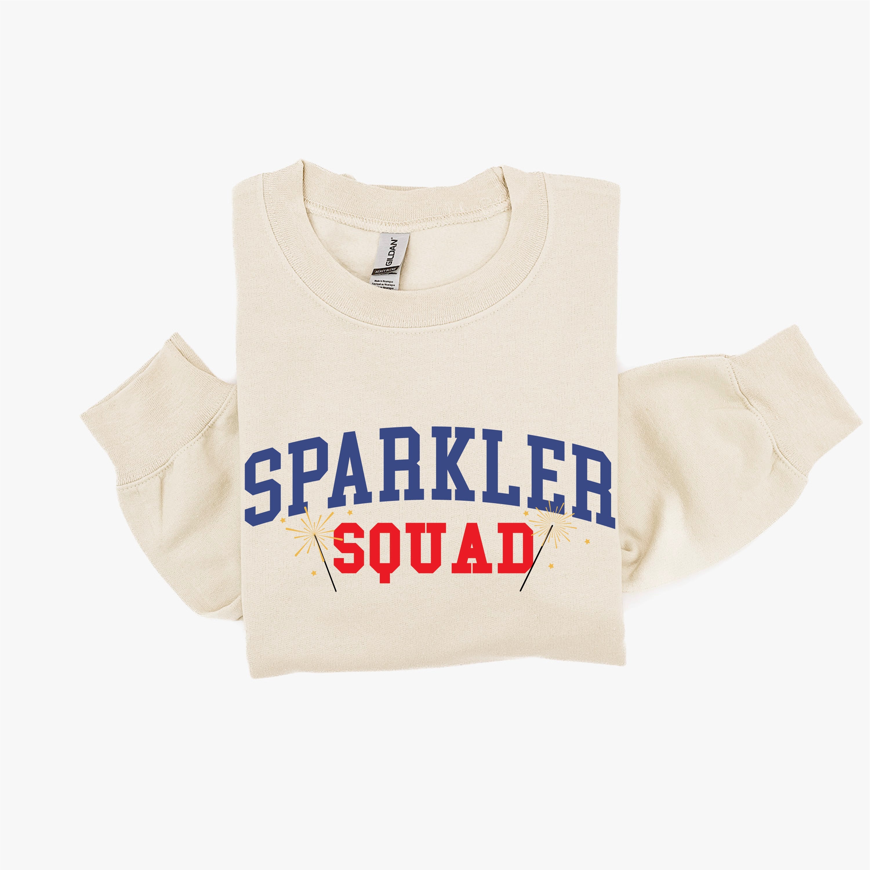 Sparkler Squad - BASIC FLEECE CREWNECK Little Mama Shirt Shop LLC