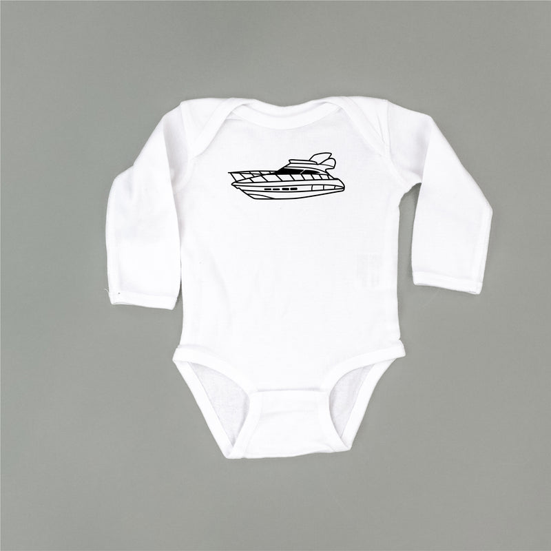 YACHT - Minimalist Design - Long Sleeve Child Shirt