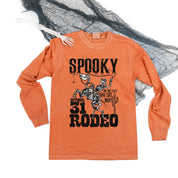Spooky Rodeo - Long Sleeve Comfort Colors Tee Little Mama Shirt Shop