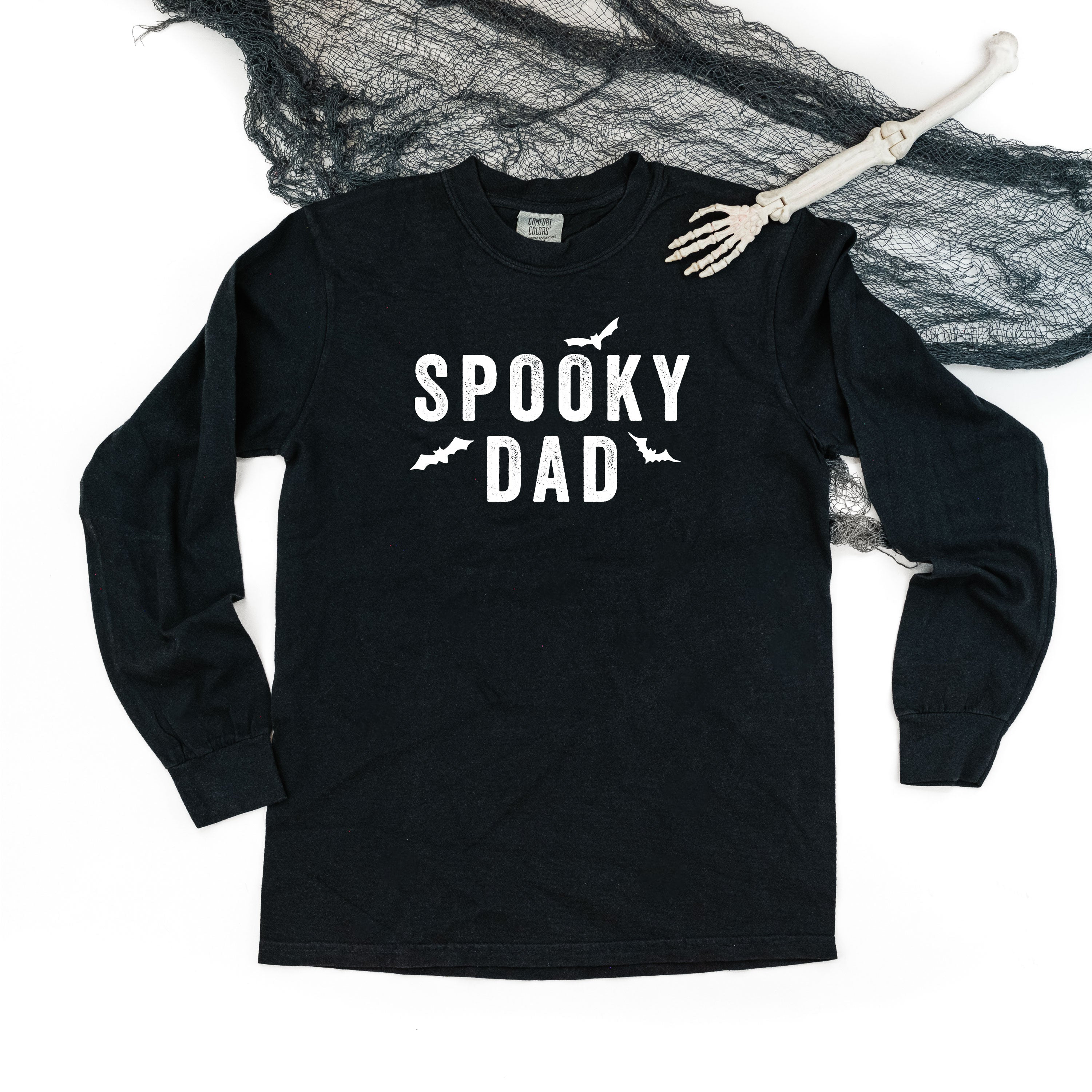 Spooky Dad - Long Sleeve Comfort Colors Tee Little Mama Shirt Shop